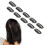 100Pcs Black U Shape Hair Extension Snap Clip Safe 11