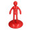 Red Human Shaped Knife Holder Multifunction 14