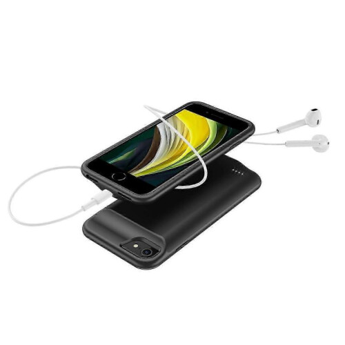 6000mAh Rechargeable Extended Battery Charger Case for iPhone SE (2020)/8/7/6,Audio Output 2