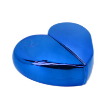 Atomiseur à parfum rechargeable en forme de cœur 25 ml bleu