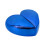 Atomizzatore di profumo ricaricabile a forma di cuore da 25 ml blu 1