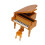 Piano Shaped Music Box Wooden Simulation Piano 10