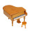 Piano Shaped Music Box Wooden Simulation Piano 3