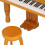 Piano Shaped Music Box Wooden Simulation Piano 13
