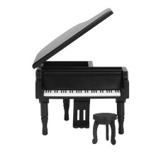 Piano Shaped Music Box Wooden Simulation Piano
