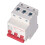 DZ47-63 4500A/6000A 54x76x66mm PC 3P barra DIN 16