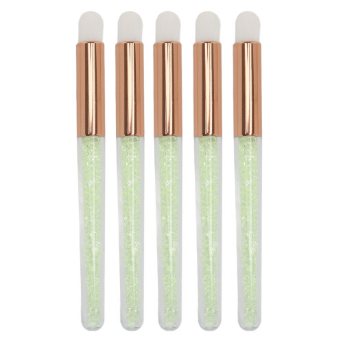 5pcs Lip Blending Brush Round Tip Rhinestones 1