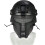 Airsoft Full Face Mask Tactical Mesh Mask Compatible with Fast Helmets - Black 2