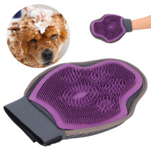 Haustier-Pflegehandschuh Atmungsaktiver Hundebad-Massage-Haarentfernungs-Handschuh für Katzen, Hunde und Pferde