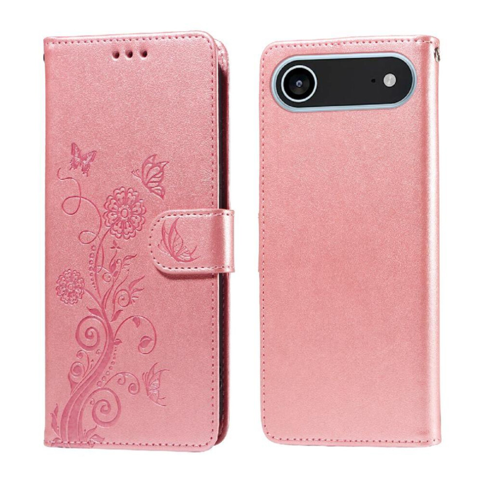 (Rose ) Flip Case For Iphone Air Cardslots Flower Leather Flip Gold 764563181018