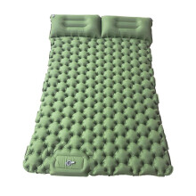 Double Self-Inflating Camping Mattress Portable Foldable Inflatable Sleeping Pad with Foot Pump and Sleep Roll Mattresses