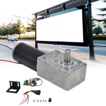 5840-31ZY Motore con riduttore 12 V albero da 8 mm 20 giri/min Nero