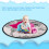 135cm Baby Round Carpet Playing Mat World Map 12