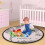 135cm Baby Round Carpet Playing Mat World Map 13