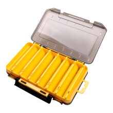 Fishing Tackle Box Double Sided Storage Case with Compartments for Bait and Hooks Fishing Accessories Tool Organizer