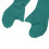2pcs Patient Turning Slide Gloves Reusable 14