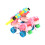 Roller Skates for Children, Adjustable Size 4, Beginner-Friendly, Colorful Pink Design, Durable Material 1