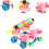 Roller Skates for Children, Adjustable Size 4, Beginner-Friendly, Colorful Pink Design, Durable Material 2