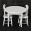 Doll House Accessories 3PCS Table Chair Simulation 10
