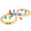Multifunction Wood Rail Car DIY Assembly Colorful 14