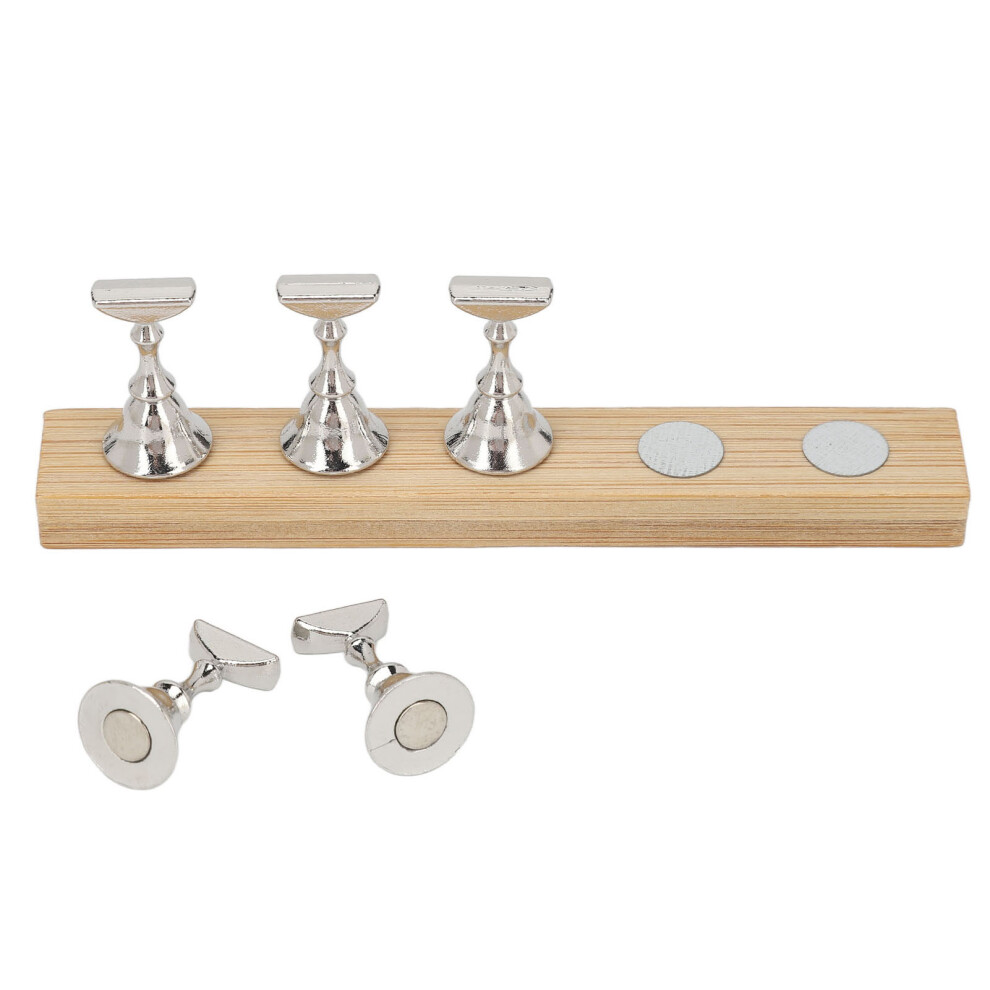 Magnetic Nail Display Stand Log Alloy DIY Training