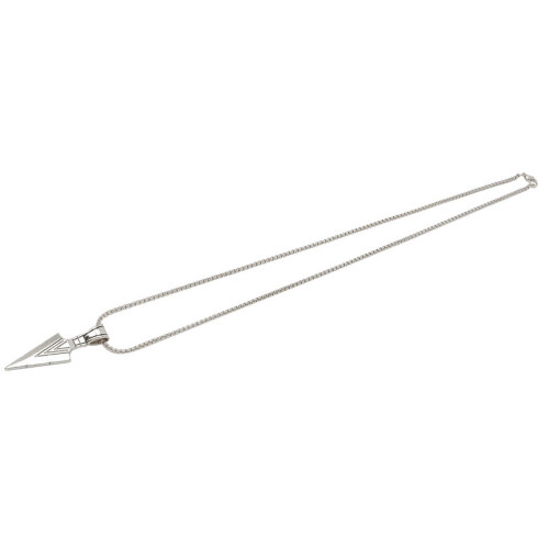 Collana con punta di freccia in lega d'argento vintage