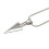 Collana con punta di freccia in lega d'argento vintage 3