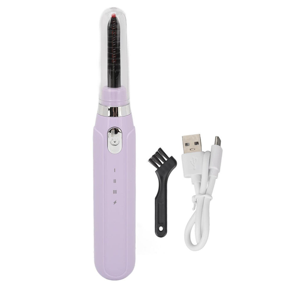 Purple Heated Eyelash Curler Professional Intelligent 3