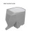 Gray Plastic Elephant Shape Kitchen Tableware Drainer 14x8x11cm 4