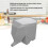 Gray Plastic Elephant Shape Kitchen Tableware Drainer 14x8x11cm 11