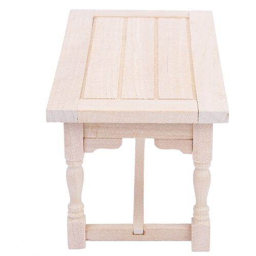 1:12 Mini Wooden Garden Dining Room Table 1