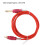Tattoo Clip Cable 1.8m RCA Power Supply Adapter Red 12