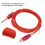 Tattoo Clip Cable 1.8m RCA Power Supply Adapter Red 8