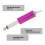 Pédale sans fil pour tatouage 75 mm violet alliage d'aluminium 7