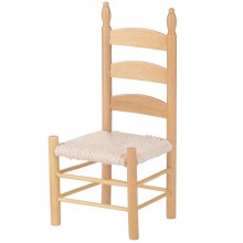 Miniature Wooden Vintage Chair for 1:12 Dolls DIY