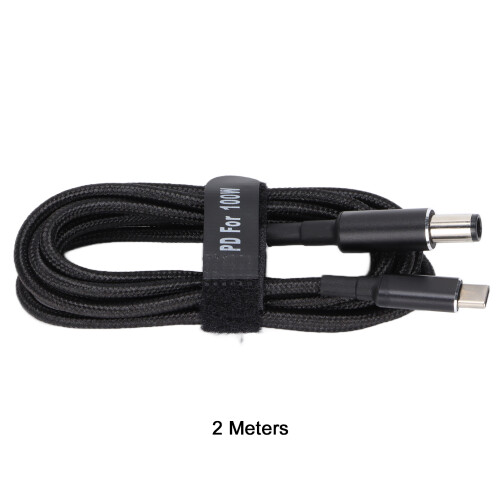 Câble PD 100 W USB-C vers DC 7,4  5,0 mm Longueur 2 m 2