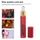 Mini roll-on réutilisable de 10 ml, bouteille rouge Alumite 7