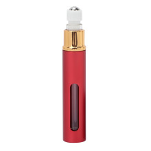 Mini roll-on réutilisable de 10 ml, bouteille rouge Alumite
