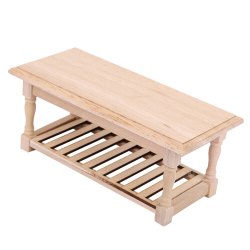 1:12 Mini Wooden Dessert Table Dining Room 1