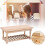 1:12 Mini Wooden Dessert Table Dining Room 12