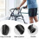 2 PCS Universal Rollator Hand Grips, Anti-Slip Walker Handles Replacement for Rollators 3