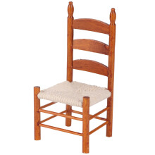 Miniature Wooden Vintage Chair for 1:12 Dolls DIY