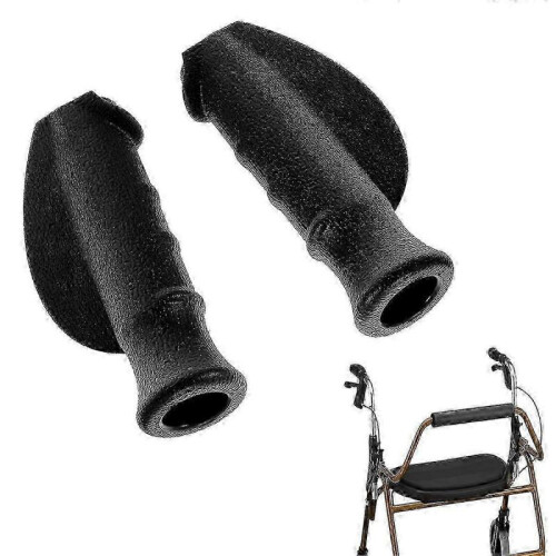 2 PCS Universal Rollator Hand Grips, Anti-Slip Walker Handles Replacement for Rollators 1