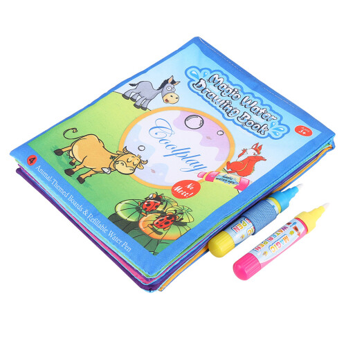 Children Magic Coloring Painting Cloth Book with 1