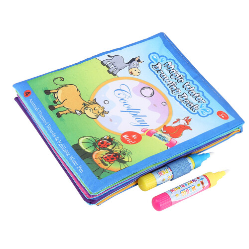 Children Magic Coloring Painting Cloth Book with 2