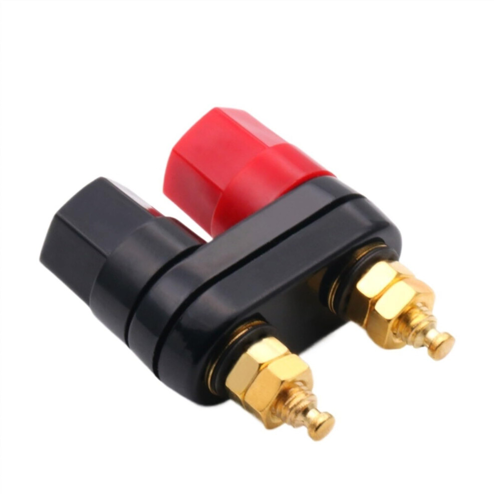 10Pcs Red Black Banana Connector Binding Post Speaker Jack For Amplifier Terminal Binding Posts Compatible With Audio Systems 6493810753664