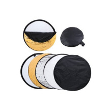 Foldable Light Reflector 80cm Round Photography Kit for Studio Use, Multi-Color, Portable, Lightweight Design