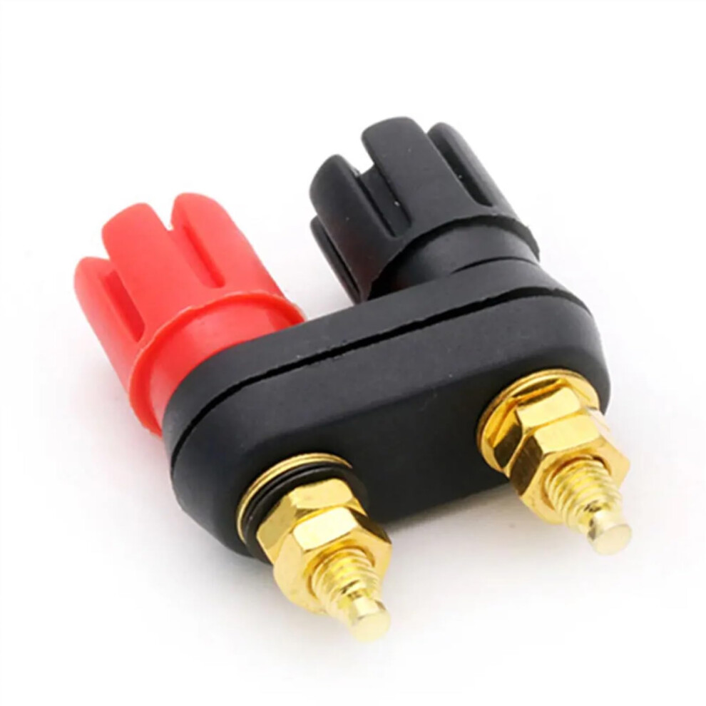 10PCS Banana Plugs Dual Female Binding Post Connectors Red Black for Amplifier Speaker Terminal Compatibility-image-OPC-PJQVMBF-NEW