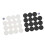 22mm Plastic Black White Backgammon Checkers Chips 7