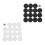 22mm Plastic Black White Backgammon Checkers Chips 5